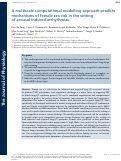 Cover page: A multiscale computational modelling approach predicts mechanisms of female sex risk in the setting of arousal‐induced arrhythmias