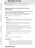 Cover page: Comparing outcomes of cholecystectomies in white vs. minority patients.