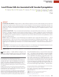 Cover page: Local Glioma Cells Are Associated with Vascular Dysregulation.