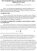 Cover page: Direct longitudinal laser acceleration of electrons in free space: supplemental document