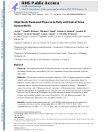 Cover page: Objectively Measured Physical Activity and Risk of Knee Osteoarthritis