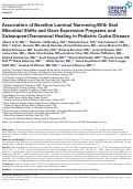 Cover page: Association of Baseline Luminal Narrowing With Ileal Microbial Shifts and Gene Expression Programs and Subsequent Transmural Healing in Pediatric Crohn Disease