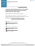 Cover page: Complete mitochondrial genome of the yellow-spotted grayling Thymallus flavomaculatus (Salmoniformes, Salmonidae)*