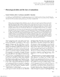 Cover page: Phenological shifts and the fate of mutualisms