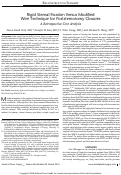 Cover page: Rigid Sternal Fixation Versus Modified Wire Technique for Poststernotomy Closures