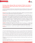 Cover page: Coronary Artery Disease Risk and Lipidomic Profiles Are Similar in Hyperlipidemias With Family History and Population‐Ascertained Hyperlipidemias