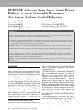 Cover page: ENTRUST: A Serious Game-Based Virtual Patient Platform to Assess Entrustable Professional Activities in Graduate Medical Education.