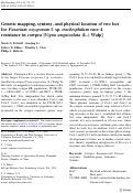 Cover page: Genetic mapping, synteny, and physical location of two loci for Fusarium oxysporum f. sp. tracheiphilum race 4 resistance in cowpea [Vignaunguiculata (L.) Walp]