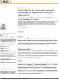 Cover page: Gouty arthritis: Can we avoid unnecessary dual-energy CT examinations using prior radiographs?