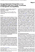 Cover page: Dosage-Dependent Deregulation of an AGAMOUS-LIKE Gene Cluster Contributes to Interspecific Incompatibility