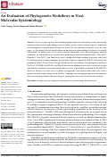 Cover page: An Evaluation of Phylogenetic Workflows in Viral Molecular Epidemiology