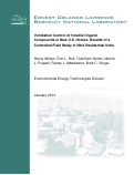 Cover page: Ventilation Control of Volatile Organic Compounds in New U.S. Homes: Results of a Controlled Field Study in Nine Residential Units