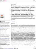 Cover page: Whole genome sequence analysis reveals the broad distribution of the RtxA type 1 secretion system and four novel putative type 1 secretion systems throughout the Legionella genus