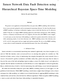 Cover page: Sensor Network Data Fault Detection using Hierarchical Bayesian Space-Time Modeling