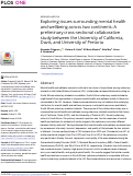 Cover page: Exploring issues surrounding mental health and wellbeing across two continents: A preliminary cross-sectional collaborative study between the University of California, Davis, and University of Pretoria