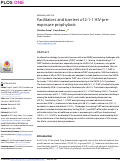 Cover page: Facilitators and barriers of 2-1-1 HIV pre-exposure prophylaxis