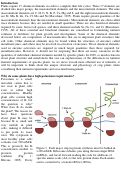 Cover page: More hidden hunger: Special nutrient needs of plants based on their structure and function