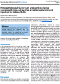 Cover page: Histopathological features of iatrogenic occlusive vasculopathy caused by intra-articular hyaluronic acid injection for osteoarthritis