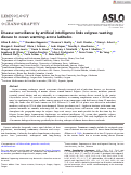 Cover page: Disease surveillance by artificial intelligence links eelgrass wasting disease to ocean warming across latitudes