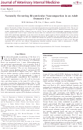 Cover page: Naturally Occurring Biventricular Noncompaction in an Adult Domestic Cat