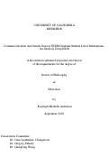 Cover page: Commercialization and Gender Gaps in STEM Graduate Student Labor Mechanisms: An Analysis Using HLM