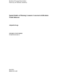 Cover page: Spatial Models of Morning Commute Consistent with Realistic Traffic Behavior