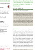 Cover page: Estimating selection through male fitness: three complementary methods illuminate the nature and causes of selection on flowering time