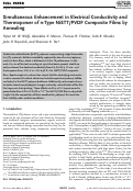 Cover page: Simultaneous Enhancement in Electrical Conductivity and Thermopower of n‐Type NiETT/PVDF Composite Films by Annealing