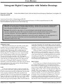 Cover page: Iatrogenic Digital Compromise with Tubular Dressings