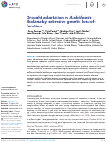 Cover page: Drought adaptation in Arabidopsis thaliana by extensive genetic loss-of-function