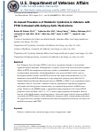 Cover page: Increased prevalence of metabolic syndrome in Veterans with PTSD untreated with antipsychotic medications