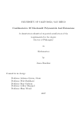 Cover page: Combinatorics of Macdonald polynomials and extensions