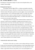 Cover page: Developing New Management Techniques for Sharks in the Drift Gillnet Fishery of the Southern California Bight