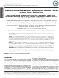 Cover page: Insecticide-treated bed net access and use among preschool children in Nouna District, Burkina Faso