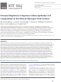 Cover page: Prenatal Bisphenol A Exposure Alters Epithelial Cell Composition in the Rhesus Macaque Fetal Oviduct