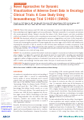 Cover page: Novel Approaches for Dynamic Visualization of Adverse Event Data in Oncology Clinical Trials: A Case Study Using Immunotherapy Trial S1400-I (SWOG).