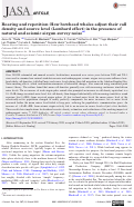 Cover page: Roaring and repetition: How bowhead whales adjust their call density and source level (Lombard effect) in the presence of natural and seismic airgun survey noise