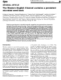 Cover page: The Western English Channel contains a persistent microbial seed bank.