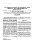 Cover page: Open Interstitial Brachytherapy for the Treatment of Local-Regional Recurrences of Uterine Corpus and Cervix Cancer after Primary Surgery