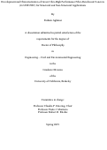 Cover page: Development and Characterization of Green Ultra-High Performance Fiber-Reinforced Concrete (G-UHP-FRC) for Structural and Non-Structural Applications