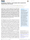 Cover page: Autophagy in PDGFRα+ mesenchymal cells is essential for intestinal stem cell survival