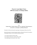 Cover page: Proyecto Arqueológico Taraco 1999 Excavaciones en Chiripa, Bolivia