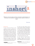 Cover page: "Banking the poor through mobile telephony: Understanding the challenges for expansion of mobile-based financial services in Peru."&nbsp;Instituto de Estudios Peruanos, PROYECTO CAPITAL Bulletin (Inshort: Number 41)