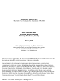 Cover page: Working for Worthy Wages: The Child Care Compensation Movement, 1970-2001