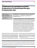 Cover page: A framework for automated scalable designation of viral pathogen lineages from genomic data.