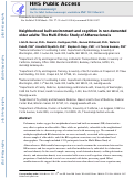 Cover page: Neighborhood built environment and cognition in non-demented older adults: The Multi-Ethnic Study of Atherosclerosis