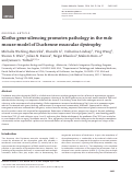 Cover page: Klotho gene silencing promotes pathology in the mdx mouse model of Duchenne muscular dystrophy