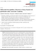 Cover page: Differential Susceptibility of Bacteria to Mouse Paneth Cell α-Defensins under Anaerobic Conditions