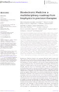 Cover page: Bioelectronic Medicine: a multidisciplinary roadmap from biophysics to precision therapies.