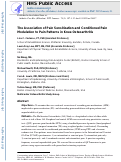 Cover page: Association of Pain Sensitization and Conditioned Pain Modulation to Pain Patterns in Knee Osteoarthritis